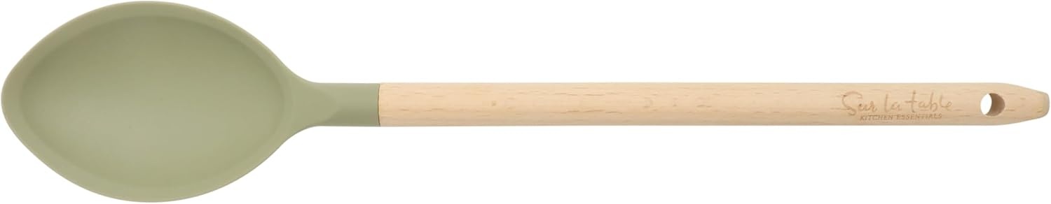 image:imageSur La Table Kitchen Essential Mealcraft Silicone Spatula Juniper GreenJuniper Green SiliconeBeechwood