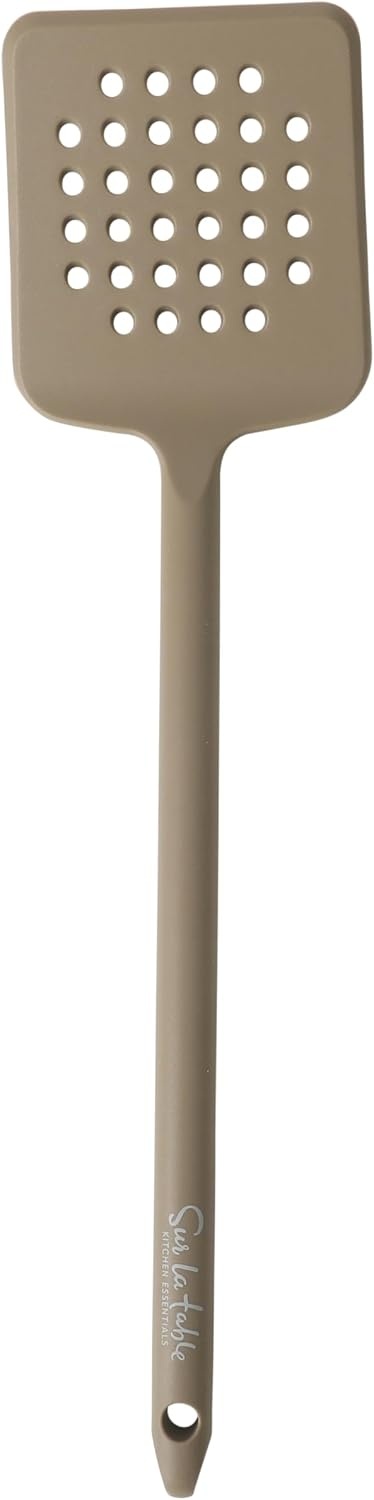 image:imageSur La Table Kitchen Essential Mealcraft Silicone Spatula Juniper GreenTaupe Silicone