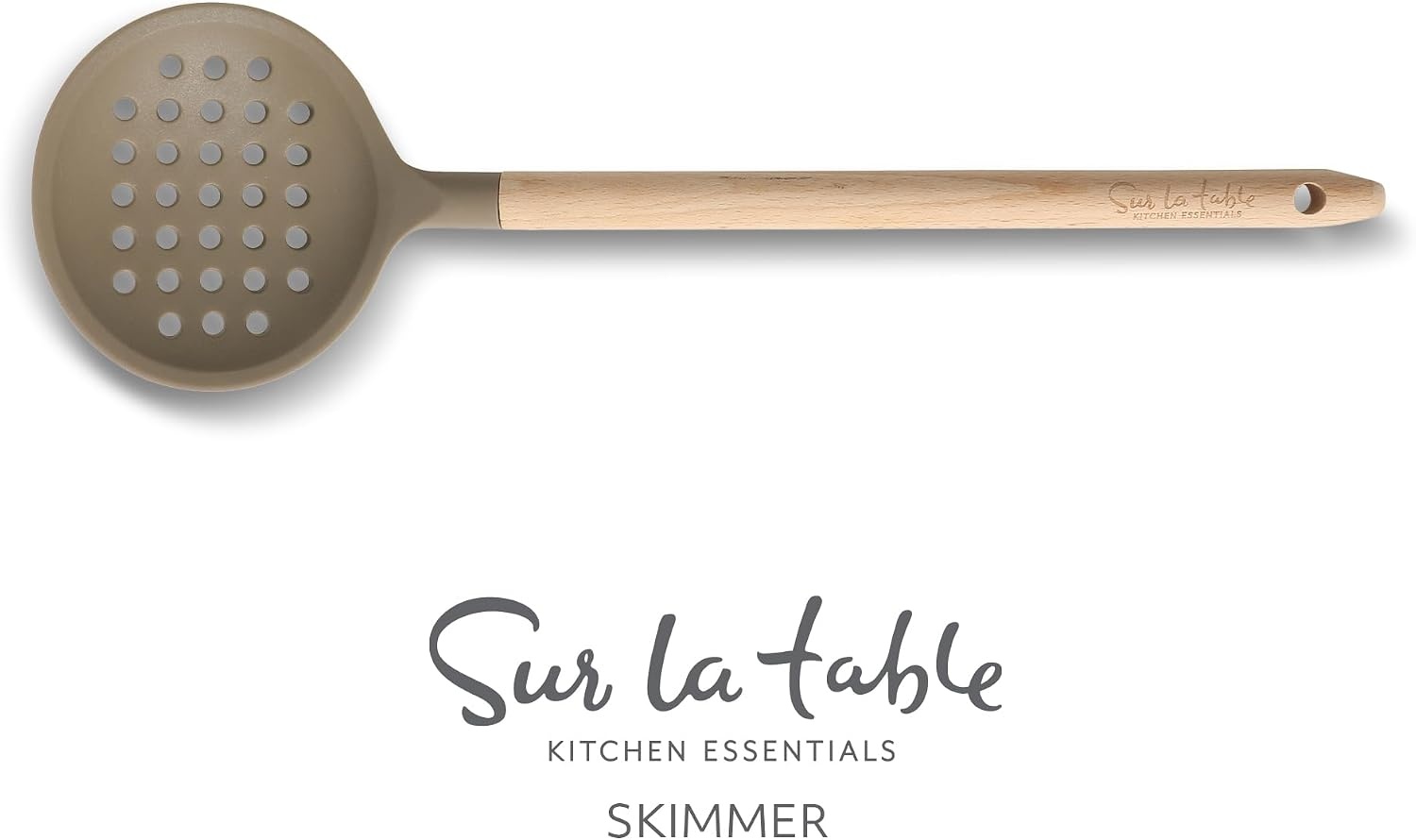 image:imageSur La Table Kitchen Essential Mealcraft Silicone Spatula Juniper GreenTaupe SiliconeBeechwood