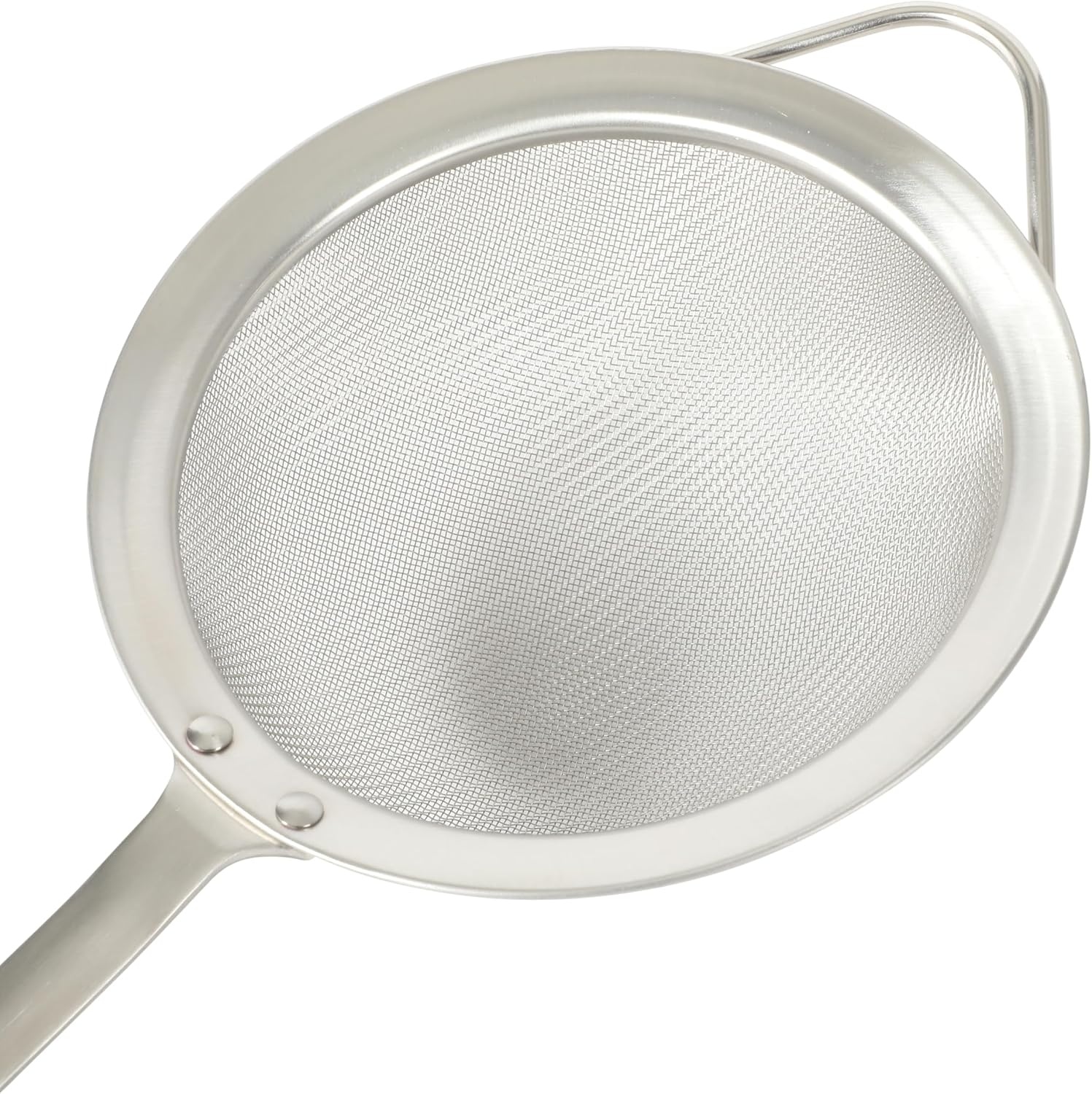 image:imageSur La Table Kitchen Essential Stainless Steel WWalnut Handle 55 Inch Mesh Strainer and Sifter