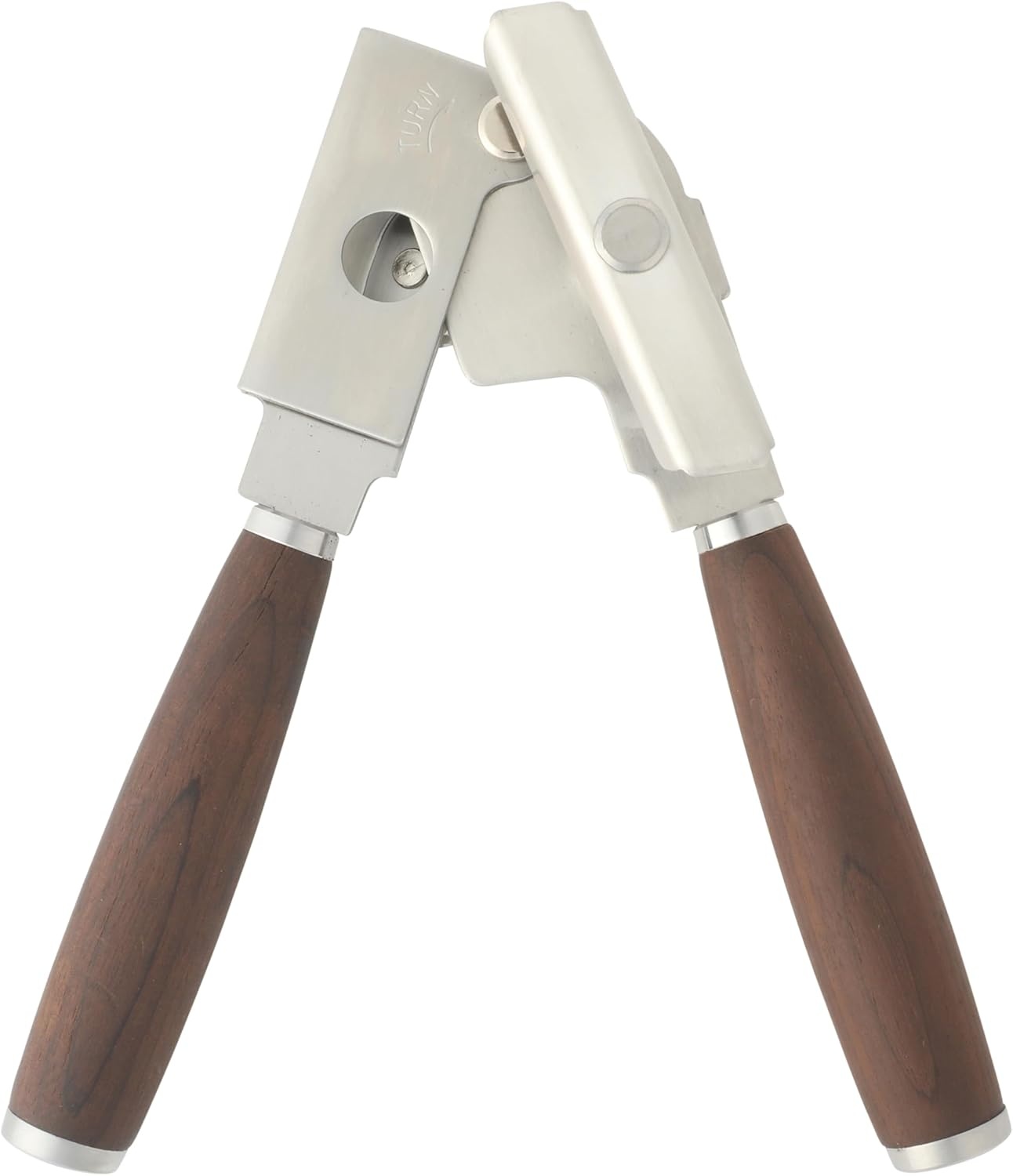 image:imageSur La Table Kitchen Essential Stainless Steel WWalnut Handle Heavy Duty Can Opener and Bottle Opener