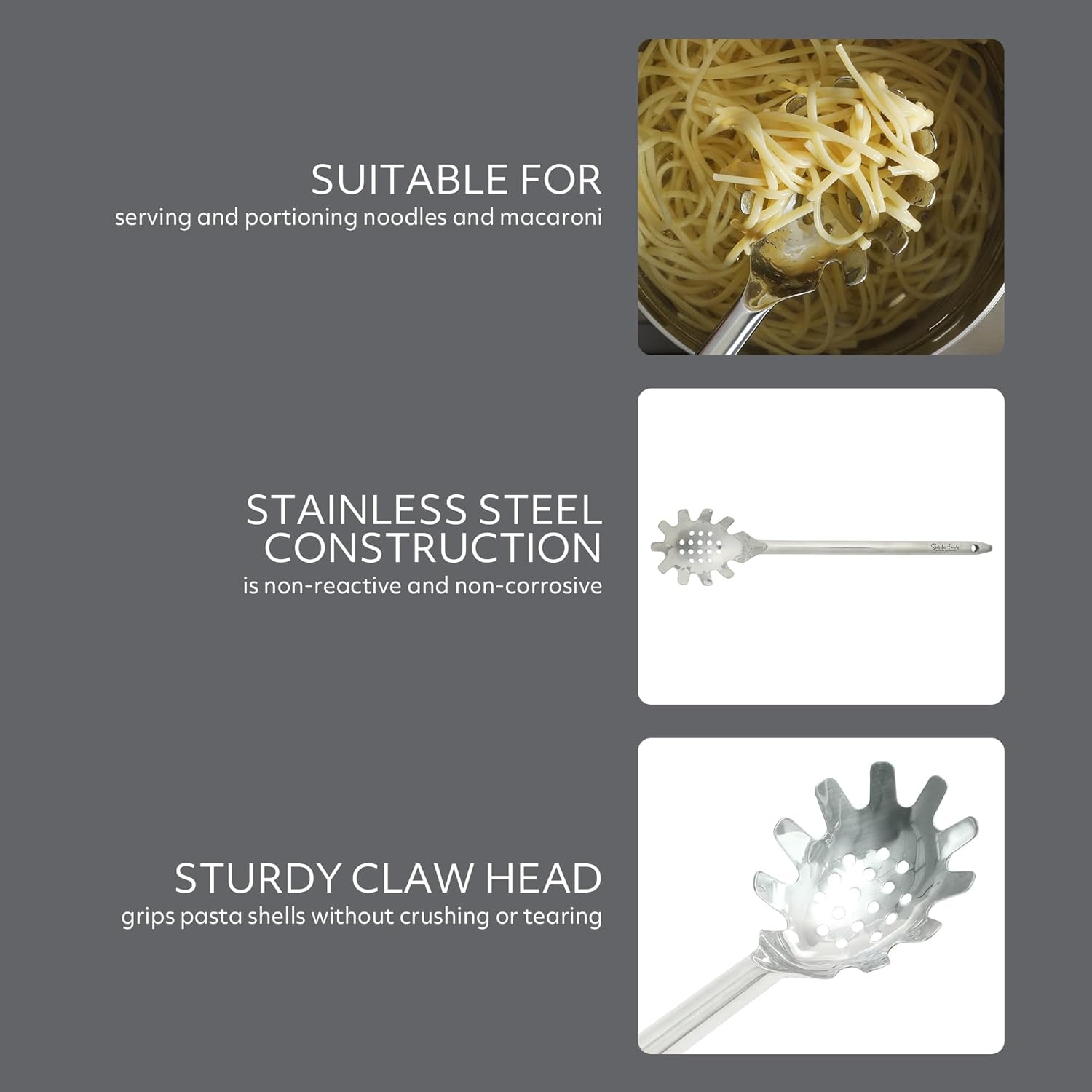 image:imageSur La Table Kitchen Essential Steelhaus 85 Inch Stainless Steel Kitchen TongsSteelhaus Stainless Steel