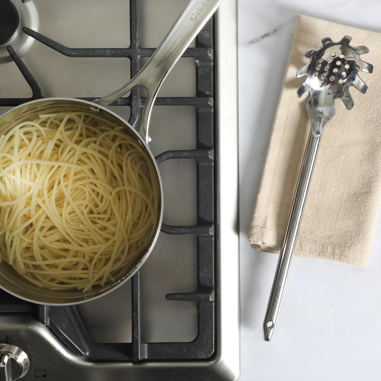 image:imageSur La Table Kitchen Essential Steelhaus 85 Inch Stainless Steel Kitchen TongsSteelhaus Stainless Steel