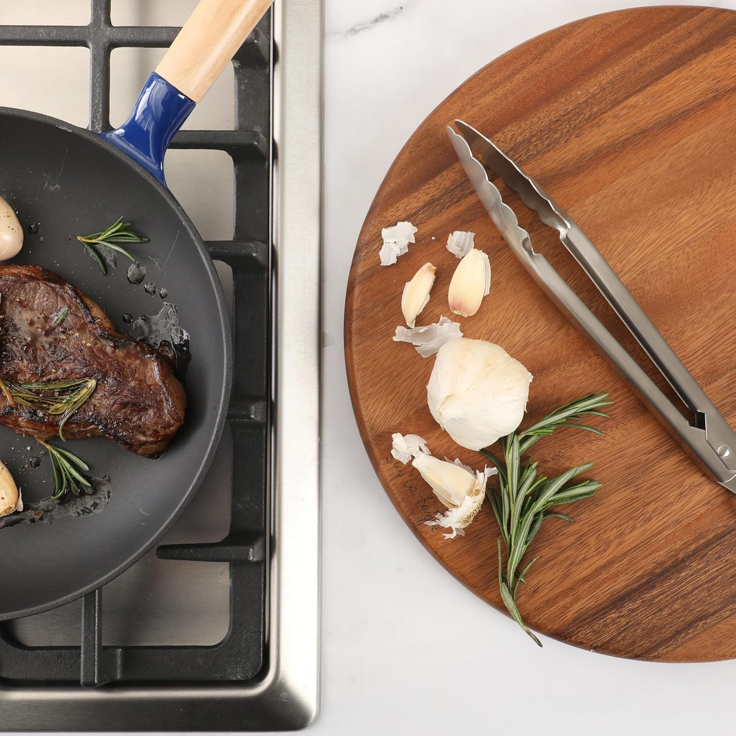 image:imageSur La Table Kitchen Essential Steelhaus 85 Inch Stainless Steel Kitchen TongsSteelhaus Stainless Steel
