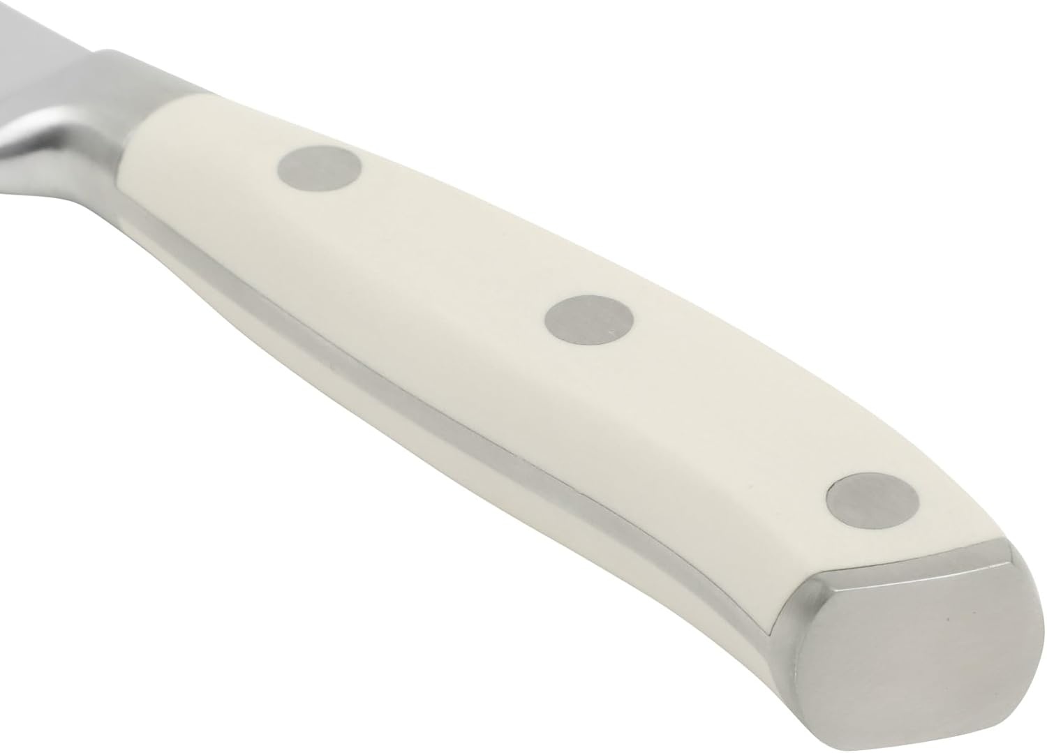 image:imageSur La Table Kitchen Essential Tasting Kitchen German Steel Paring Knife 35Inch Stainless Steel Blade Professional Kitchen Knife with White Handle and Forged Full Tang