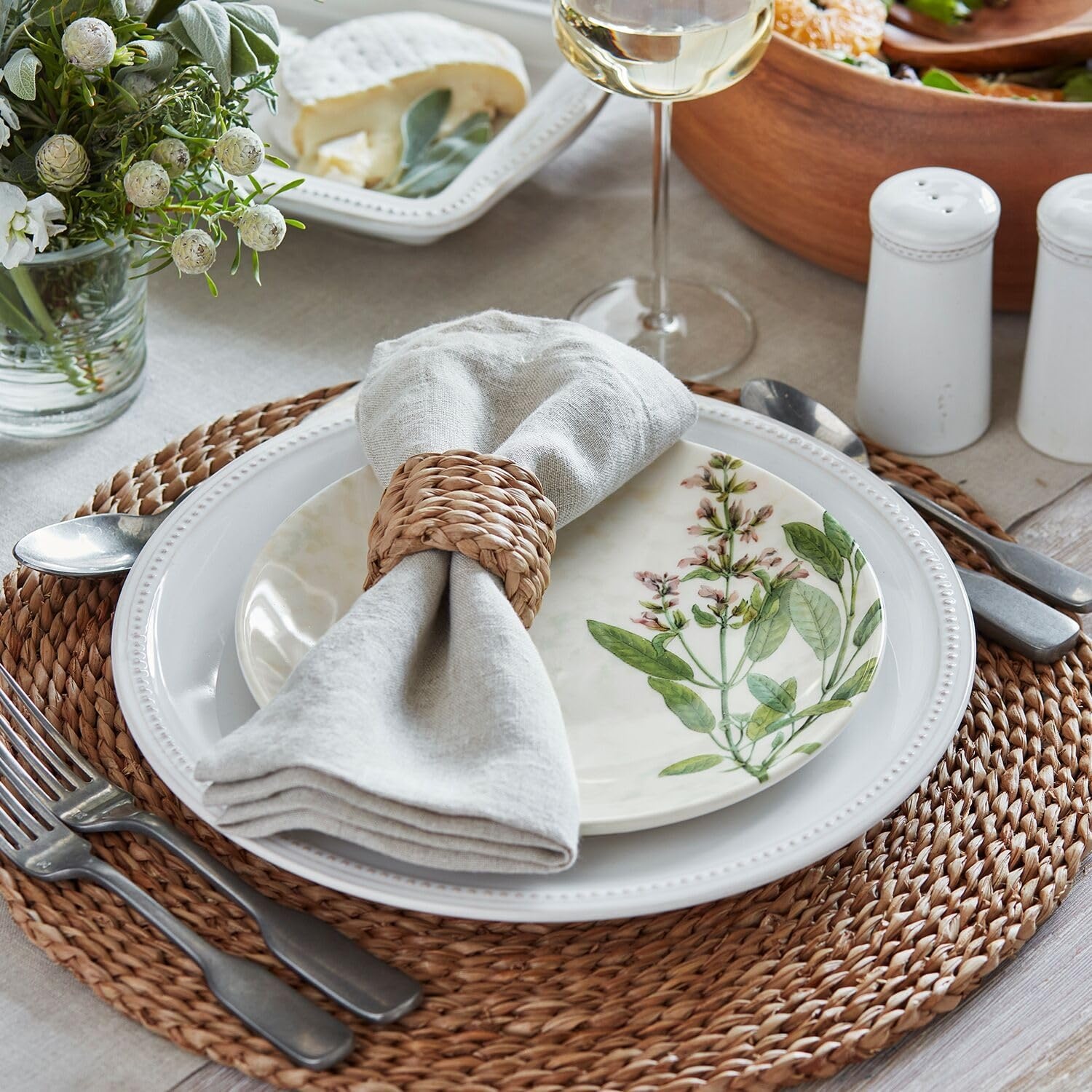 image:imageSur La Table Pearl Stoneware Shaker Set White