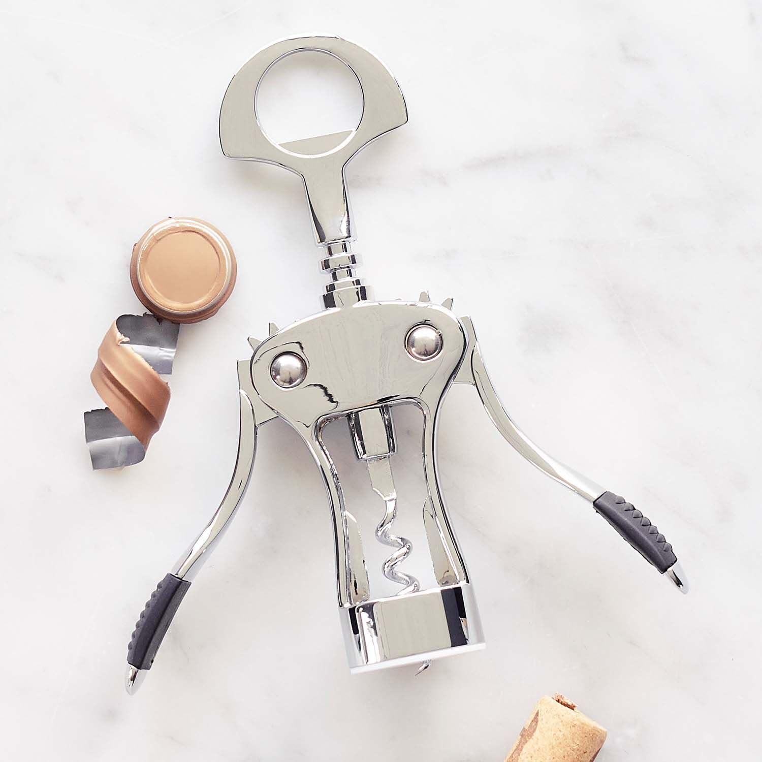 image:imageSur La Table Winged Corkscrew DoubleLever Wing Corkscrew for Effortless Cork Removal from Any Bottle
