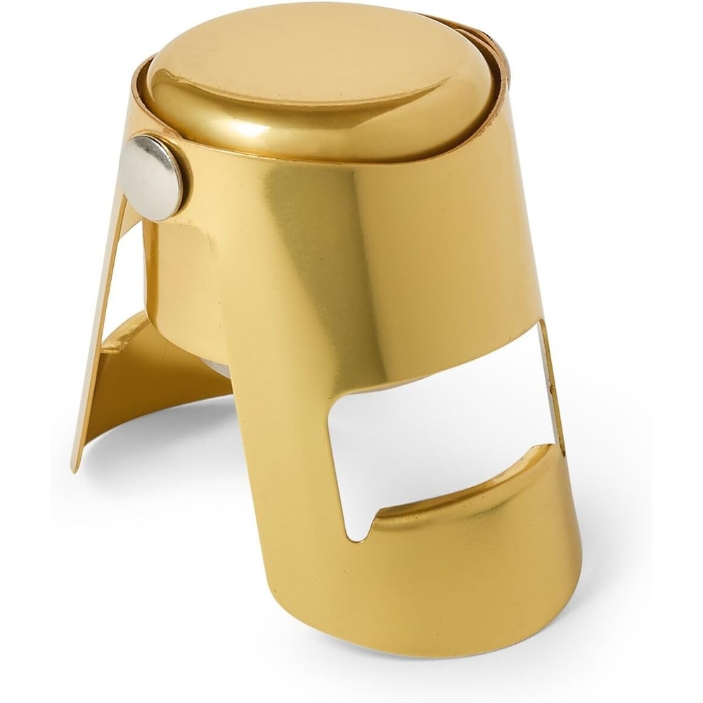 image:imageSur La Table Gold Champagne Stopper Hinged Lever Stopper in Polished Gold Finish to Preserve Champagne Fizz