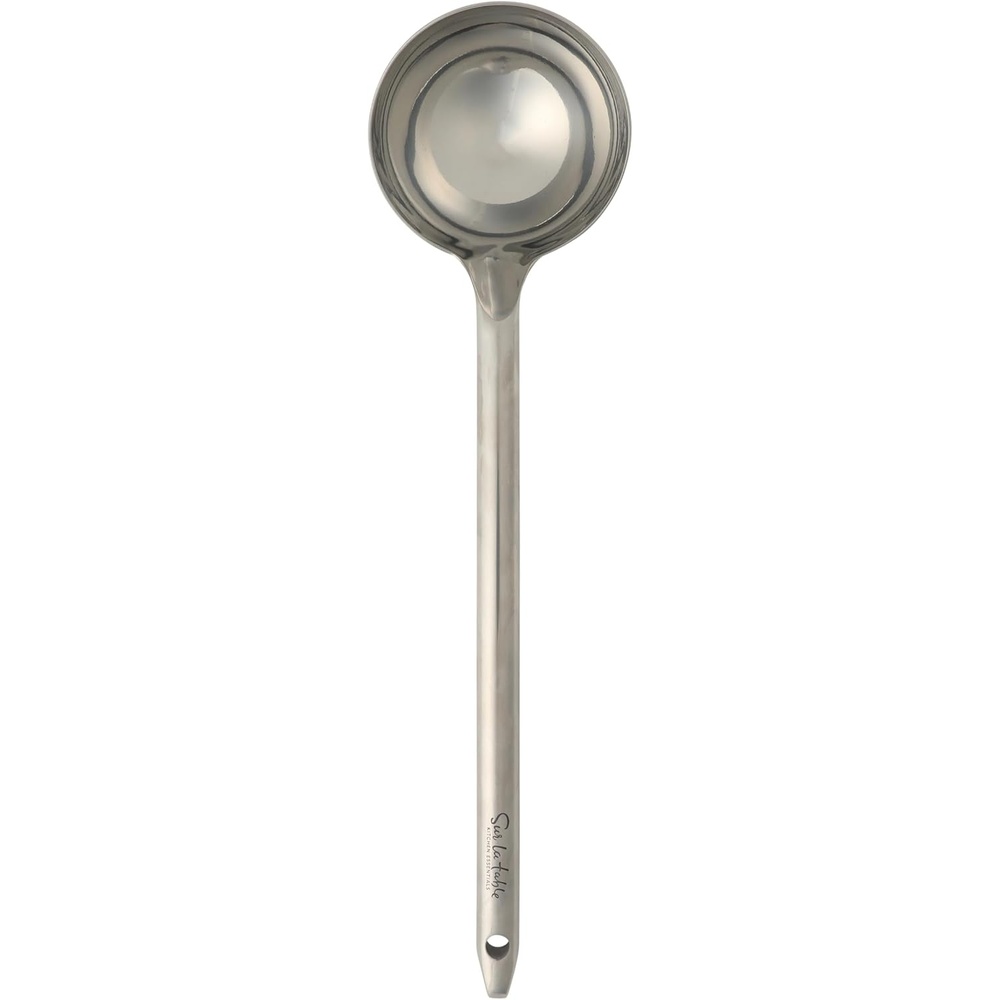 image:imageSur La Table Kitchen Essential Steelhaus Stainless Steel Kitchen SpoonSoup Ladle