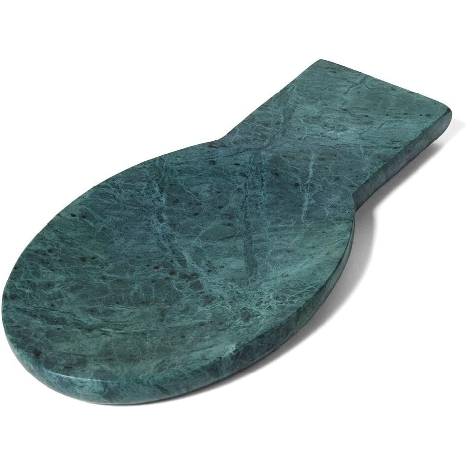 image:imageSur La Table Marble Spoon Rest Green Natural Green Marble Utensil Rest for Stovetop and Counter Use