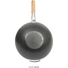 SUR LA TABLE Kitchen Essentials Quick Fire 13.5″ Carbon Steel Flat Bottom Wok – Durable Nonstick Stir Fry Pan