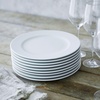 Sur La Table Bistro Round Dinner Plates, White