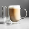 Sur La Table Double-Wall Latte Glasses, Set Of 2, Clear