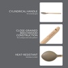 Sur La Table Kitchen Essential Mealcraft Silicone Spatula – Juniper Green(Taupe (Silicone/Beechwood))