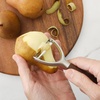 Sur La Table Kitchen Essential Stainless Steel Vegetable Y Peeler W/Walnut Wood Handle