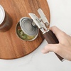 Sur La Table Kitchen Essential Stainless Steel W/Walnut Handle Heavy Duty Can Opener and Bottle Opener