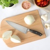 Sur La Table Kitchen Essential Tasting Kitchen German Steel Chef’s Knife, 8-Inch Stainless Steel Blade – Professional Kitchen Knife with Black Handle and Forged Full Tang(Black)