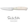 Sur La Table Kitchen Essential Tasting Kitchen German Steel Paring Knife, 3.5-Inch Stainless Steel Blade – Professional Kitchen Knife with White Handle and Forged Full Tang