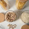 Sur La Table Kitchen Essentials Rue Lumiere 4-Piece Handmade Glass Canister Set with Airtight Cork Lids, Clear – 57 oz, 45 oz, 34 oz & 25 oz, Food Storage Jars, Dishwasher Safe, Pantry Organization(Set of 4 (57 oz  45 oz  34 oz & 25 oz))