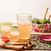 Sur La Table Orchid Glass Appetizer Plates, Set of 4, Multi