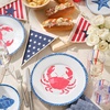 Sur La Table Seaside Crab Melamine Dinner Plate, Red