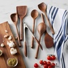 Sur La Table Walnut Angled Turner, 13 in, American Black Walnut Offset Turner for Gentle Flipping in Any Cookware, 13 in