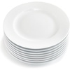 Sur La Table Bistro Round Dinner Plates, White