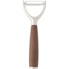 Sur La Table Kitchen Essential Stainless Steel Vegetable Y Peeler W/Walnut Wood Handle
