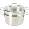 Sur La Table Kitchen Essentials Chef’s Deck 8-Inch Stainless Steel Frying Pan – Induction Ready Skillet with Tri-Ply Base, Polished Finish & Hollow Stay-Cool Handle(Stainless Steel)
