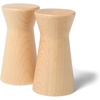 Sur La Table Maple Wood Salt & Pepper Shakers, Natural Maple Hardwood Shaker Set for Counter Storage and Table Service
