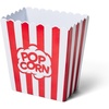 Sur La Table Popcorn Bucket, Red, Large Red Popcorn Bucket with Handle for Movie Nights and Entertainment