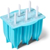 Sur La Table Rocket Pop Molds, Set of 6, Classic Rocket Shape Frozen Treat Press for Homemade Popsicles and Ice Pops, Set of 6