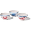 Sur La Table Seaside Melamine Pinch Bowls, Set of 3, White