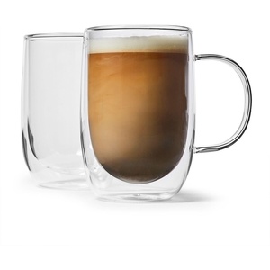 Sur La Table Double-Wall Latte Glasses, Set Of 2, Clear