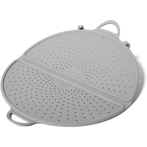 Sur La Table Folding Silicone Splatter Guards, Gray