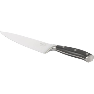Sur La Table Kitchen Essential Tasting Kitchen German Steel Chef’s Knife, 8-Inch Stainless Steel Blade – Professional Kitchen Knife with Black Handle and Forged Full Tang(Black)