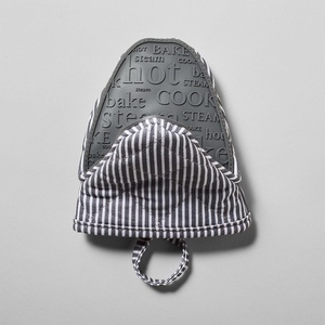 Sur La Table Silicone Striped Mini Pinch Mitt, Blue(Gray)