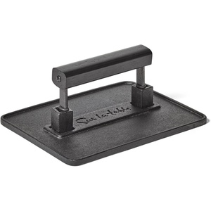 Sur La Table XL Cast Iron Griddle Press, Black