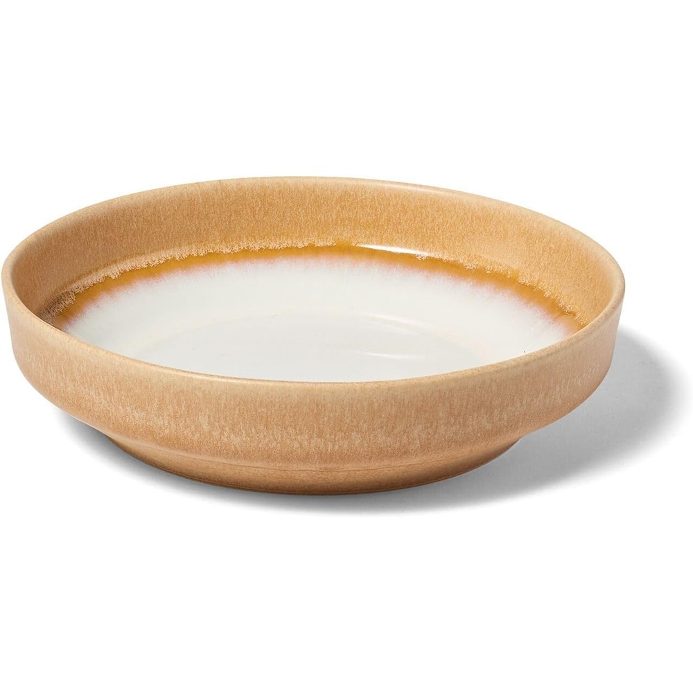 image:imageSur la table Lucent Reactive Glaze Pasta Bowl Taupe