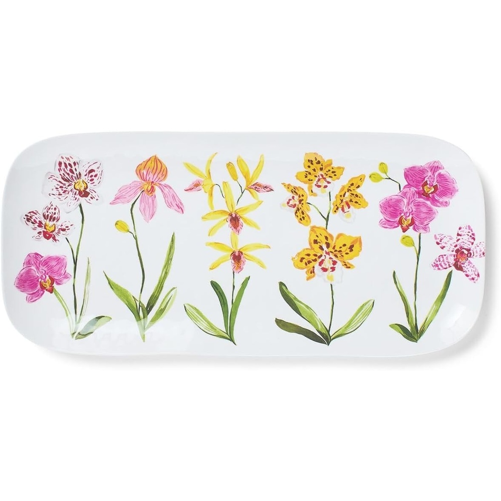 image:imageSur La Table Orchid Melamine Rectangular Platter White