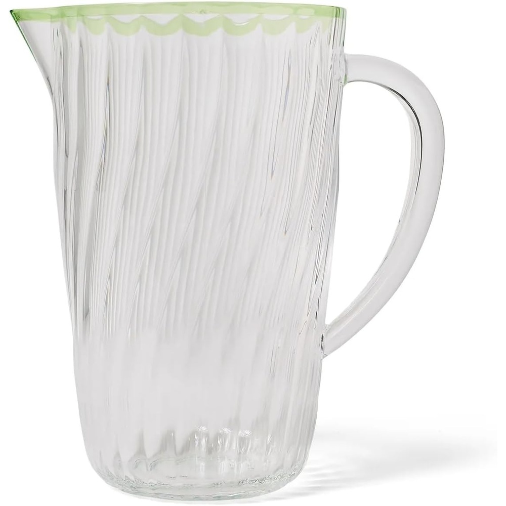 image:imageSur La Table Orchid Optic Swirl Melamine Pitcher Clear