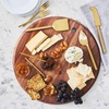 Sur La Table Black Walnut Round Cheese Board, Brown