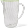 Sur La Table Orchid Optic Swirl Melamine Pitcher, Clear