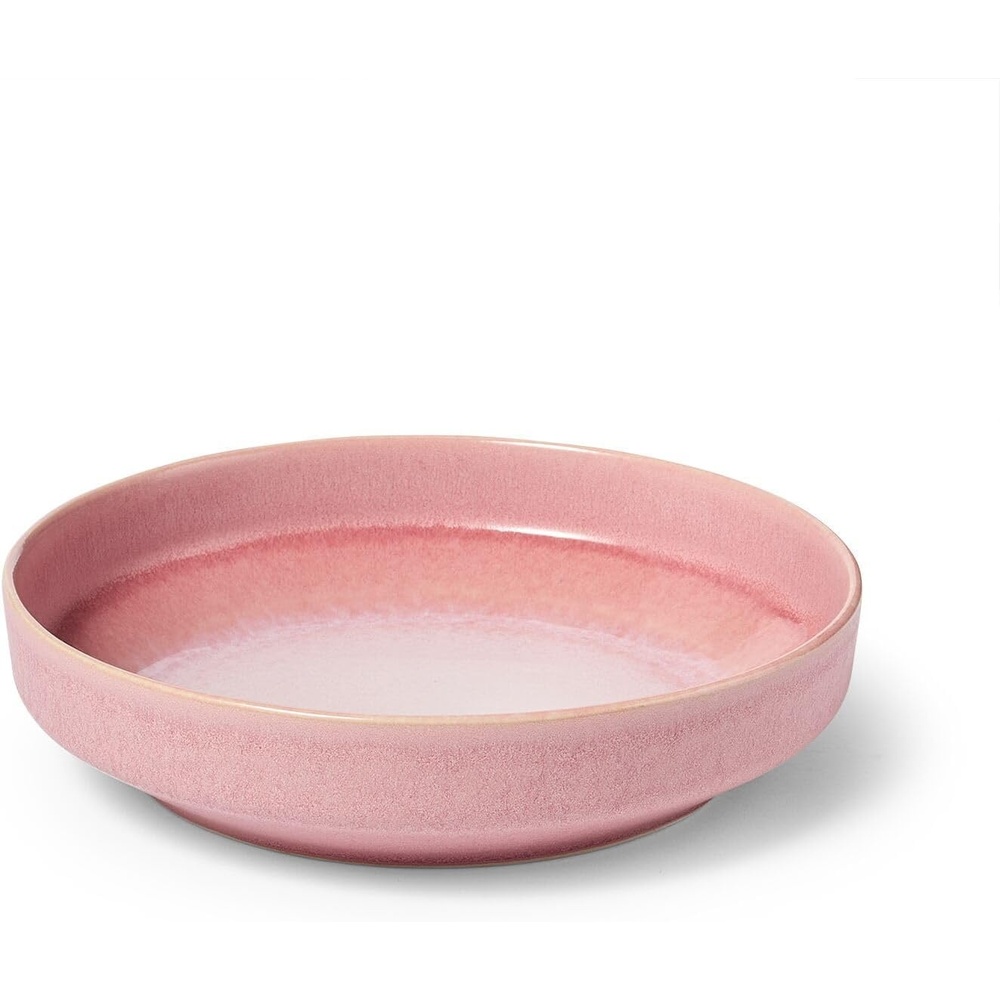 image:imageSur La Table Lucent Reactive Glaze Pasta Bowl Rose Handcrafted Stoneware with Luminous Rose Finish for Pasta Salads and Grain Bowls