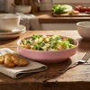 Sur La Table Lucent Reactive Glaze Pasta Bowl, Rose, Handcrafted Stoneware with Luminous Rose Finish for Pasta, Salads and Grain Bowls