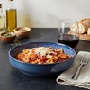 Sur la table Lucent Reactive Glaze Pasta Bowl, Navy