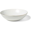 Sur La Table Gold Rimmed Serve Bowl, White