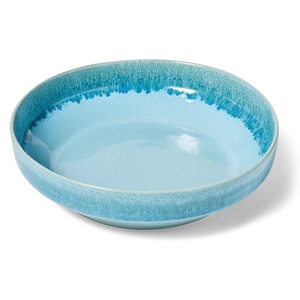Sur La Table Driftwater Reactive Glaze Serving Bowl, Sea Salt