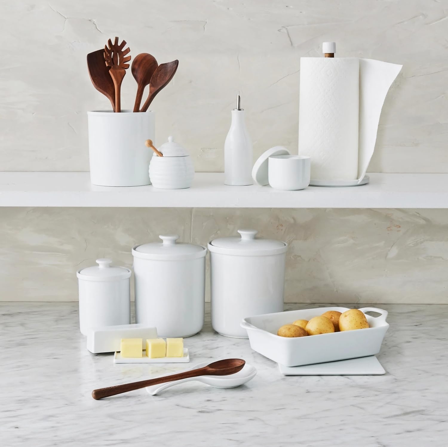 image:imageSur La Table Porcelain Honey Pot White