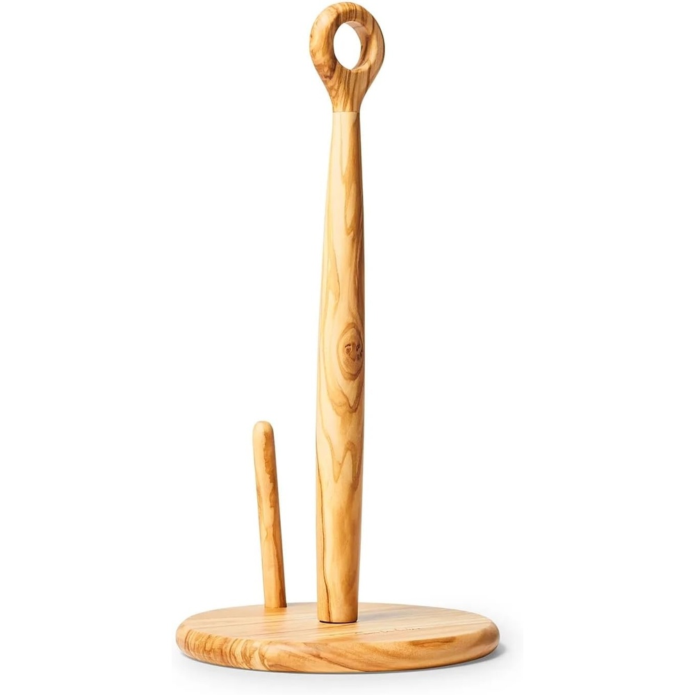 image:imageSur La Table Olivewood Paper Towel Holder Brown